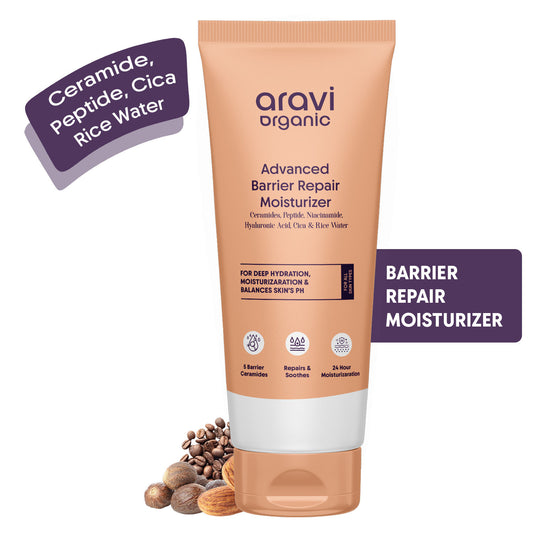 Aravi Organic Advanced Barrier Repair Moisturizer With Ceramide & Hyaluronic Acid For Deep Hydration