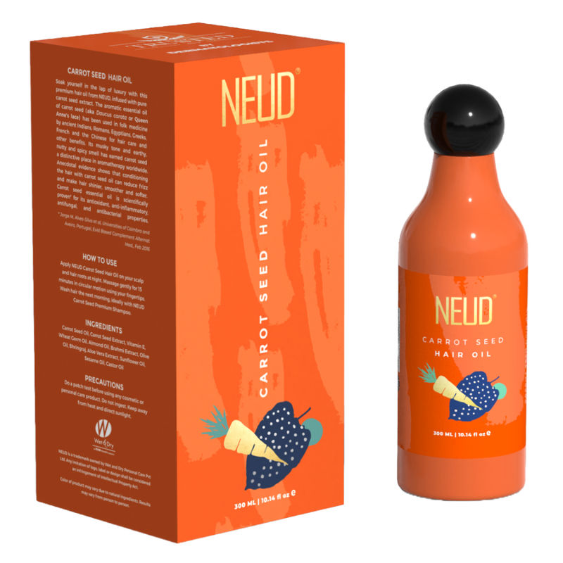 Neud Carrot Seed Premium Hair Oil for Men & Women