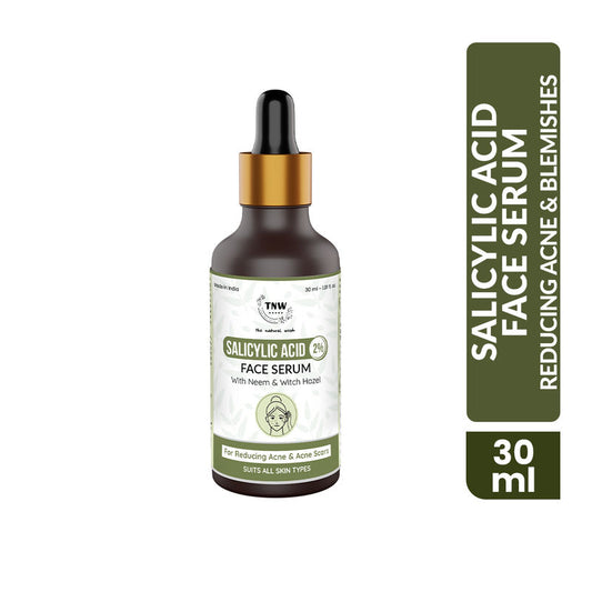 TNW The Natural Wash Salicylic Acid Face Serum for Reducing Acne & Acne Scars with Neem &Witch Hazel