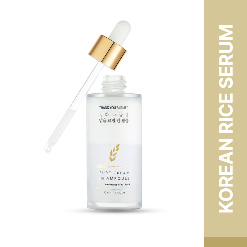 Thank You Farmer Rice Pure Cream In Ampoule Face Serum