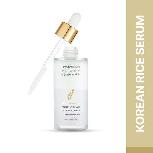 Thank You Farmer Rice Pure Cream In Ampoule Face Serum