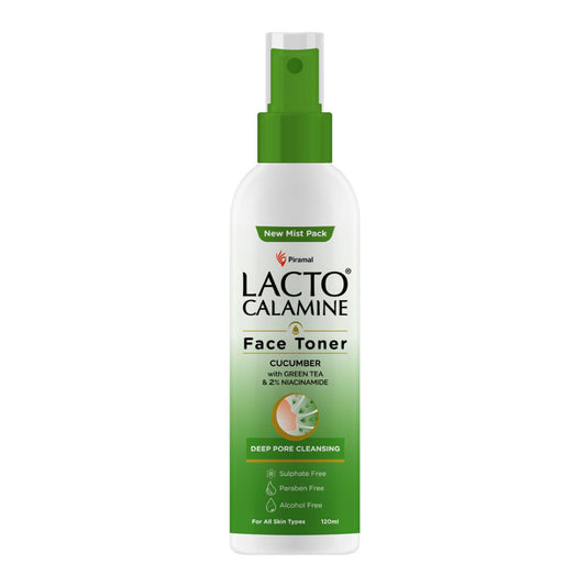 Lacto Calamine Cucumber Face Toner with Green Tea, 2% Niacinamide for Cool & Hydrated Skin