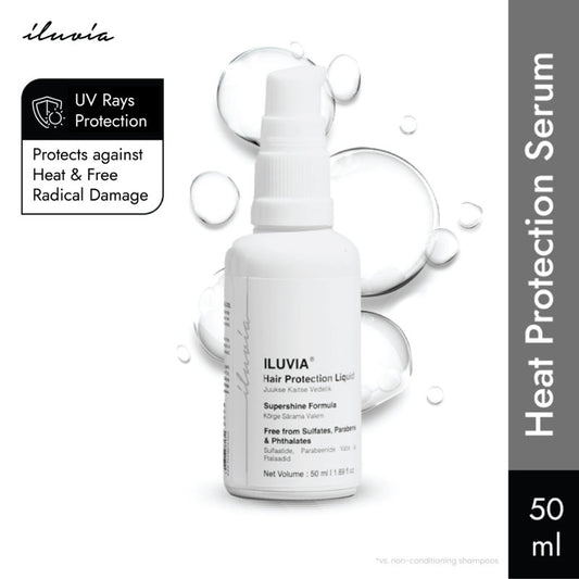 Iluvia Hair Protection Liquid, For Thick, Textured Hair, Protects Against Heat, Pollution & Sun Rays