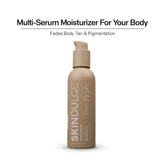 Skindulge Body Serum. Fades Tan, Hydrates & Brightens