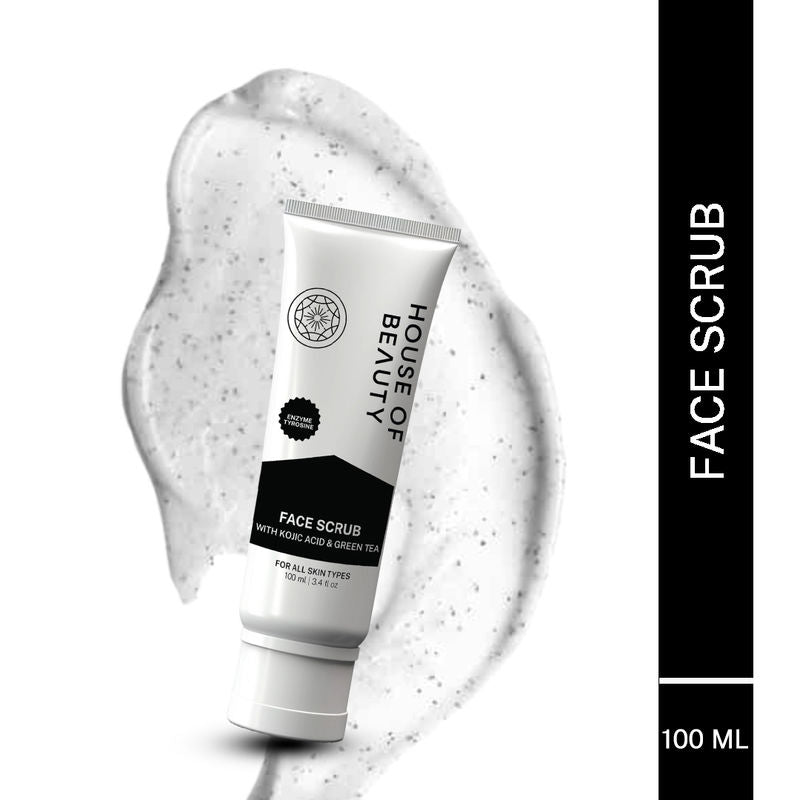 House Of Beauty Face Scrub With Kojic Acid & Green Tea