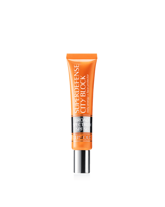 Superdefense™ City Block Broad Spectrum SPF 50 Daily Energy + Face Protector