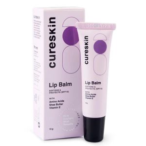 Cureskin Lip Balm with SPF 15, Amino Acids, Shea Butter and Vitamin E | Softens and Protects | Lip Balm for Women and Men (10 gm)
