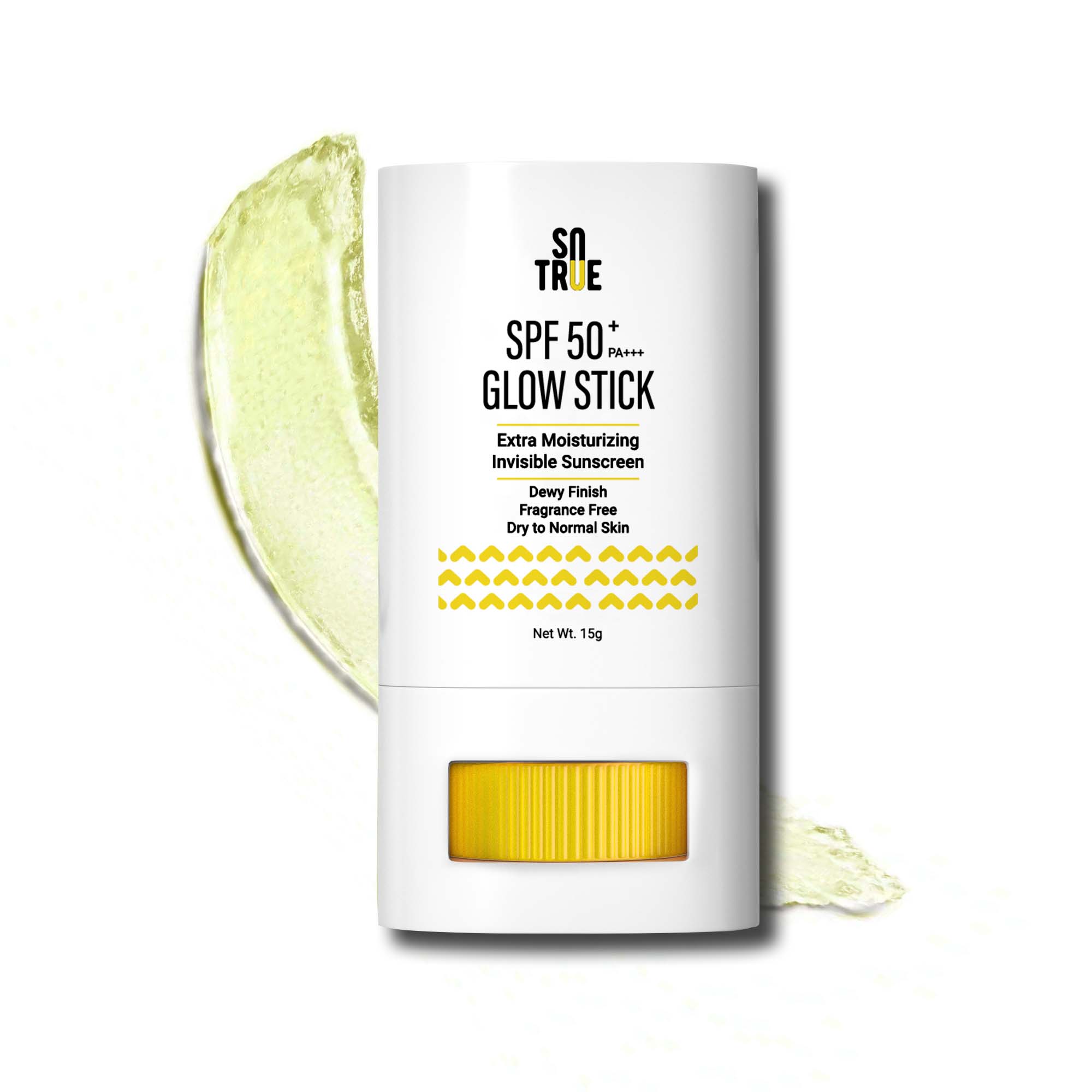 Sotrue SPF 50+ Glow Stick Sunscreen For Invisible, Lightweight & Water Resistant