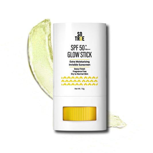Sotrue SPF 50+ Glow Stick Sunscreen For Invisible, Lightweight & Water Resistant