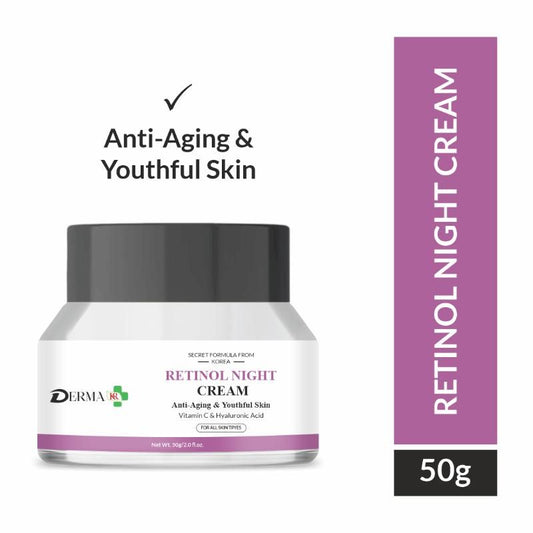 DERMA KR Retinol Night Cream With Vitamin C & Hyaluronic Acid Face Cream