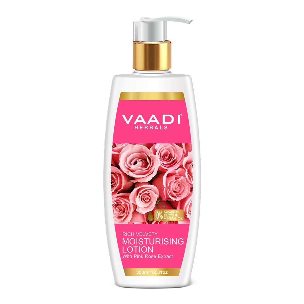 Vaadi Herbals Rich Velvety Moisturising Lotion With Pink Rose Extract