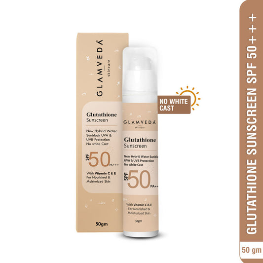 Glamveda Glutathione Sunscreen SPF 50 PA+++ with Vitamin C & E
