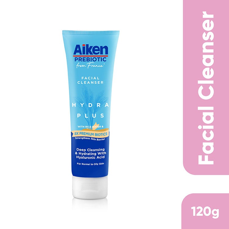 Aiken Prebiotic 8X Premium Biotics Deep Cleansing & Hydrating With Hyaluronic Acid For Normal & Oily Skin 120G