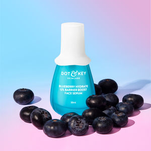Dot & Key Blueberry Hydrate 12% Barrier Boost Face Serum with 7 Ceramides, Niacinamide & Hyaluronic Acid, Reduces Dark Spots, Brightens Skin, Provides Intense Hydration & Repairs Skin Barrier 30 ml