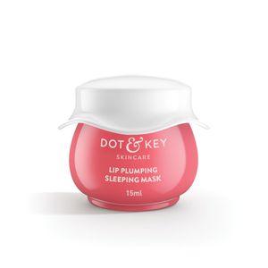 Dot & Key LIP PLUMPING SLEEPING MASK Vitamin C + E MINI, 15ml, Lip mask for dry lips (15 ml)
