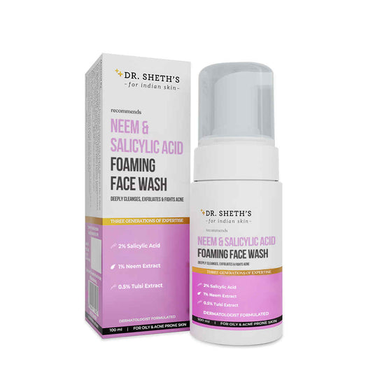 Dr. Sheth's Neem & Salicylic Acid Foaming Face Wash -100 ml