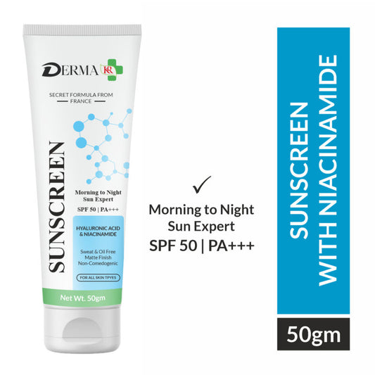 DERMA KR Morning To Night Sunscreen With Vitamin B3 C & Niacinamide SPF 50, PA++++