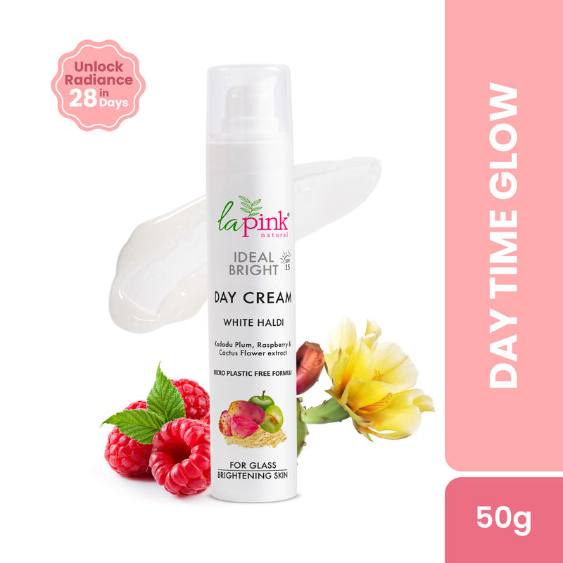 La Pink Ideal Bright Day Cream SPF15 With Kakadu Plum For Skin Brightening, Oil-Free Cream
