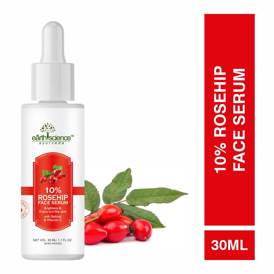 Earth Science Ayurveda Ayurvedic Rosehip Face Serum For Natural Glowing Skin