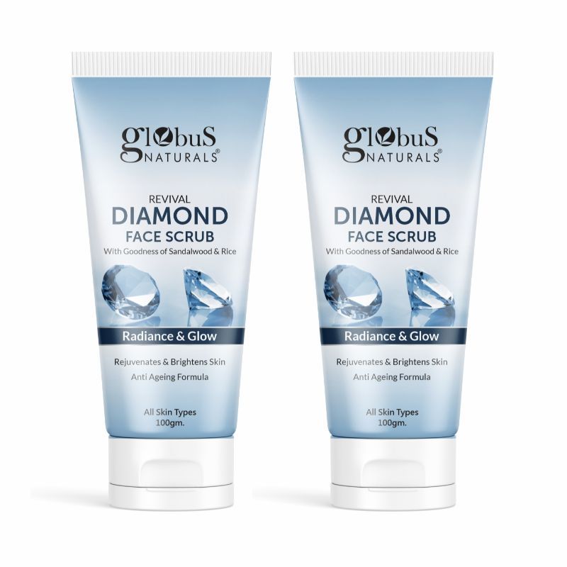 Globus Naturals Revival Diamond Face Scrub - Pack of 2