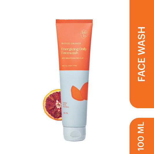 bbb Better Body Bombay Blood Orange Energizing Daily Face Wash With Brightening Red Clay