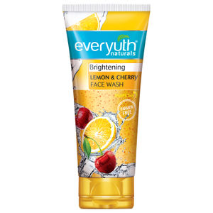 Everyuth Naturals Brightening Lemon & Cherry Face Wash (150 gm) Tube