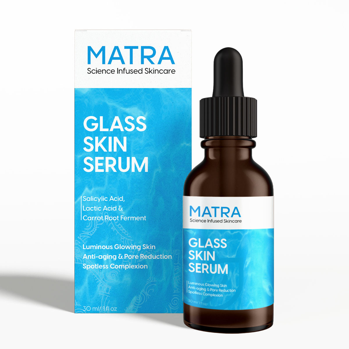 Matra Korean Glass Skin Serum With Salicylic Acid & Lactic Acid For Spotless Glow & Anti Aging (30ML)