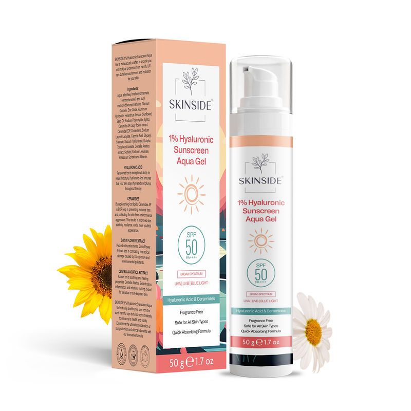 SKINSIDE 1% Hyaluronic Sunscreen Aqua Gel Ultra Light SPF 50 PA++++
