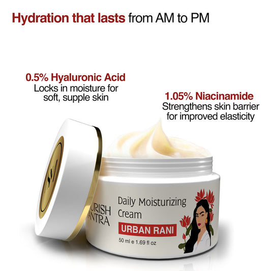 Nourish Mantra Urban Rani Daily Moisturizing Cream for Smooth & Dewy Skin