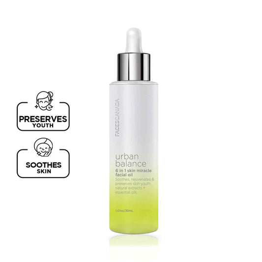 FACES CANADA Urban Balance 6 in1 Skin Miracle Facial Oil (30 ml) | For All Skin Types | Gentle on Skin | Paraben Free | Sulphate Free