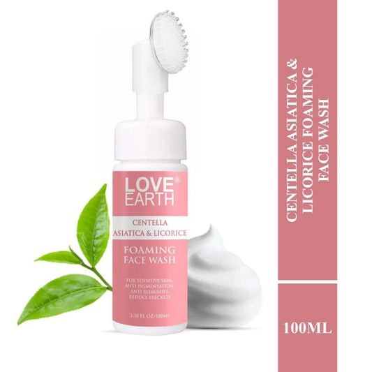 Love Earth Centella Asiatica & Licorice Foaming Face Wash
