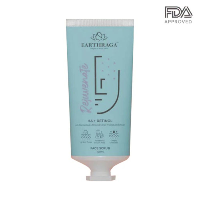 Earthraga Rejvwenate HA + Retinol Face Scrub