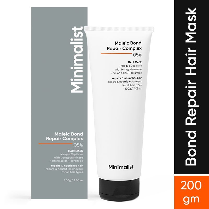 Minimalist Maleic Bond Repair Complex 5% Hair Treatment Mask With Transglutaminase, Amino Acids