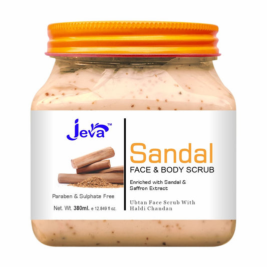 JEVA SANDAL UBTAN SCRUB WITH HALDI CHANDAN
