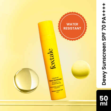 FoxTale CoverUp SPFA 70 PA++ Dewy Sunscreen Cream - 50 ml