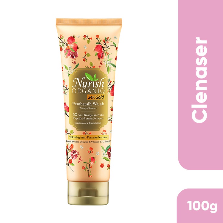 Nurish Organiq 24K Gold Foamy Cleanser 100G