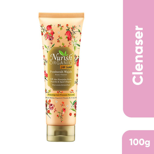 Nurish Organiq 24K Gold Foamy Cleanser 100G