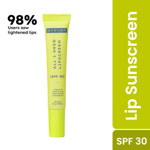 Hyphen 2% Kojic Acid SPF 30 Lip Balm with Vitamin C & 1% Vitamin E for Pigmented Lips | Brightens Dark Lips | Moisturizes & Hydrates Dry Lips - 10 gm