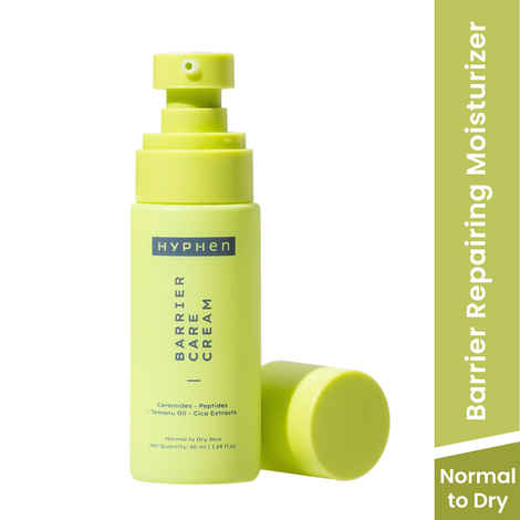 Hyphen 2% Ceramide-Peptide Complex Barrier Repair Face Moisturizer- Dry Skin, Light Oil-Free Gel Cream | Heals Dry Skin | Non Sticky Face Cream -50 ml