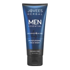 Jovees Herbal Men's Essential Advanced 4 in 1 Moisturizing Face Wash |For All Skin Types | 100 gm