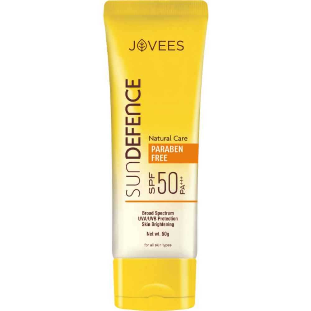 Jovees Herbal Sun Defence Cream SPF 50 | Broad Spectrum PA+++ | UVA/UVB Protection | Lightweight | Quick Absorption | For All Skin Types 50 gm