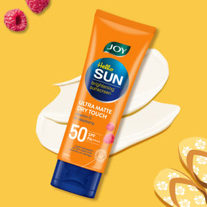 Joy Hello Sun Ultra Matte Sunscreen SPF 50 PA ++++ (100 ml) | Protects & Controls Oil | Ultra Light, Water Resistant & No White Cast | For Oily, Normal, Sensitive and Combination Skin