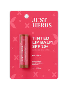 Just Herbs Tinted Lip Balm for Men and Women for Dry & Chapped, 4 gm (Beetroot)