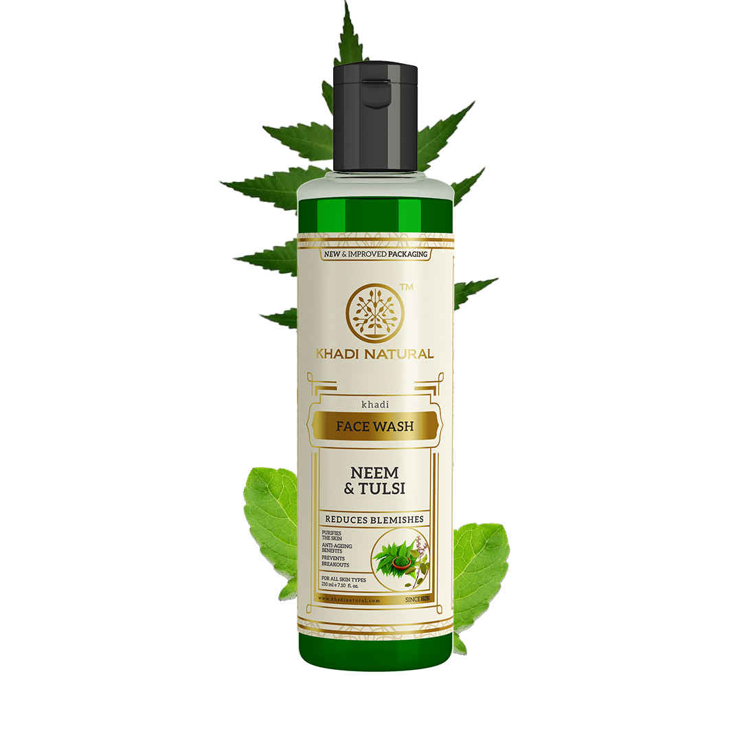 Khadi Natural Ayurvedic Neem &Tulsi Face Wash (210 ml)