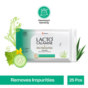 Lacto Calamine Daily Cleansing Wipes (25 wipes)