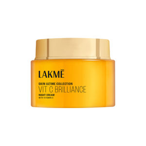 Lakme Vitamin C Brilliance Night Cream with Vitamin C | For Healthy & Glowing skin | 50 gm