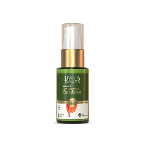 Lotus Botanicals Skin Brightening Face Serum | Vitamin C | Recovers and Repairs Dull Skin | Silicon & Chemical Free | All Skin Types | 30 gm