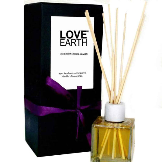 Love Earth Reed Diffuser Lemon Scent Toxin-Light Frangrance 30 ml