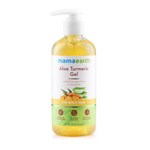 Mamaearth aloe turmeric gel with pure aloe vera & turmeric for skin & hair(300 ml)