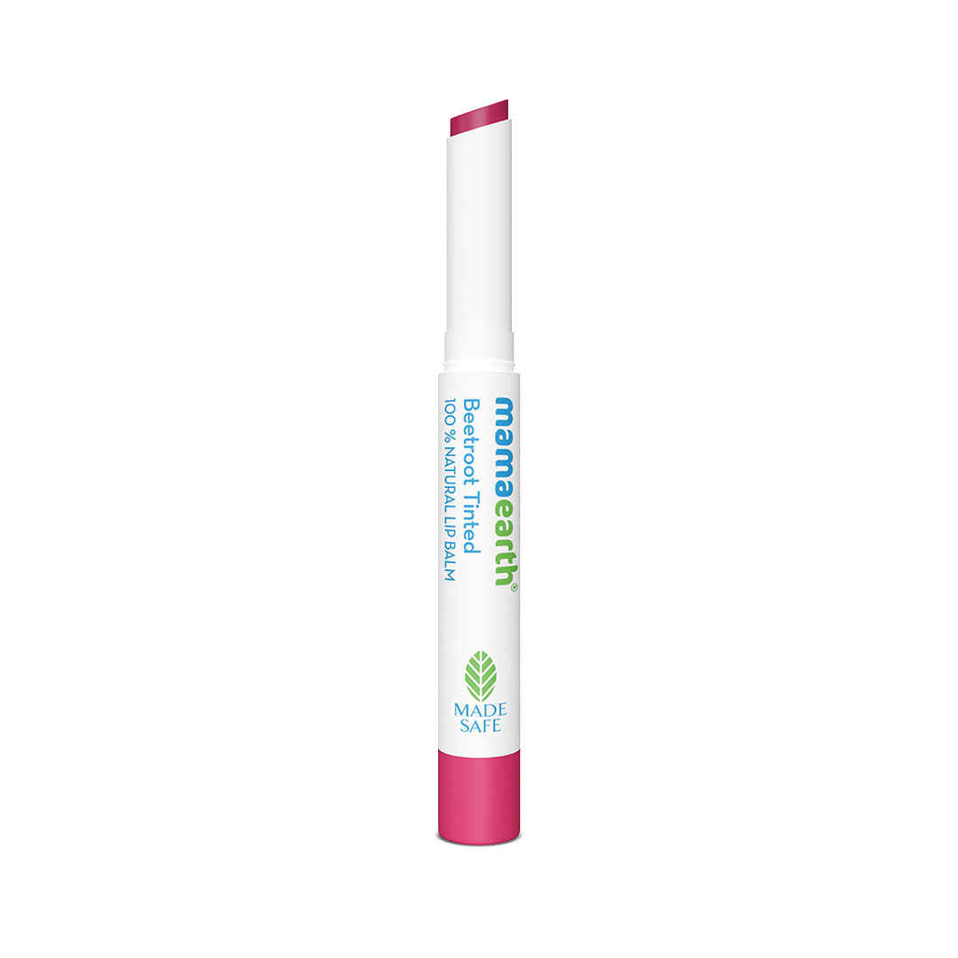 Mamaearth Beetroot Tinted 100% Natural Lip Balm with Beetroot and Beeswax for Soft & Supple Lips - 2 gm